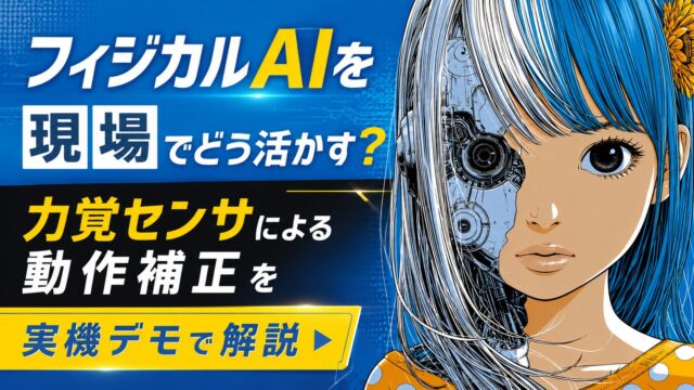 フィジカルAIを現場でどう活かす?力覚センサによる動作補正を実機デモで解説